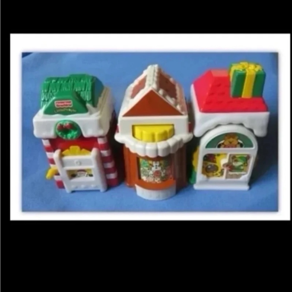 Fisher Price Little People CHRISTMAS SHOP TOY BAKERY POST OFFICE Main Street Lot